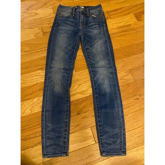 Madewell High Riser Skinny women's dark wash casualJeans Size 24 - Picture 1 of 9